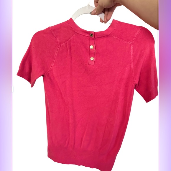 Zara pink sweater shirt back button detail - Picture 2 of 3